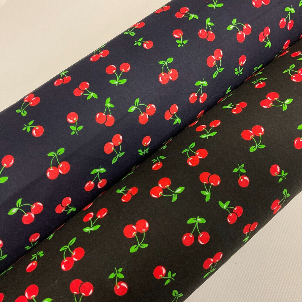 Cherries Fruit cherry Poly cotton printed 110cm wide fabric M1699