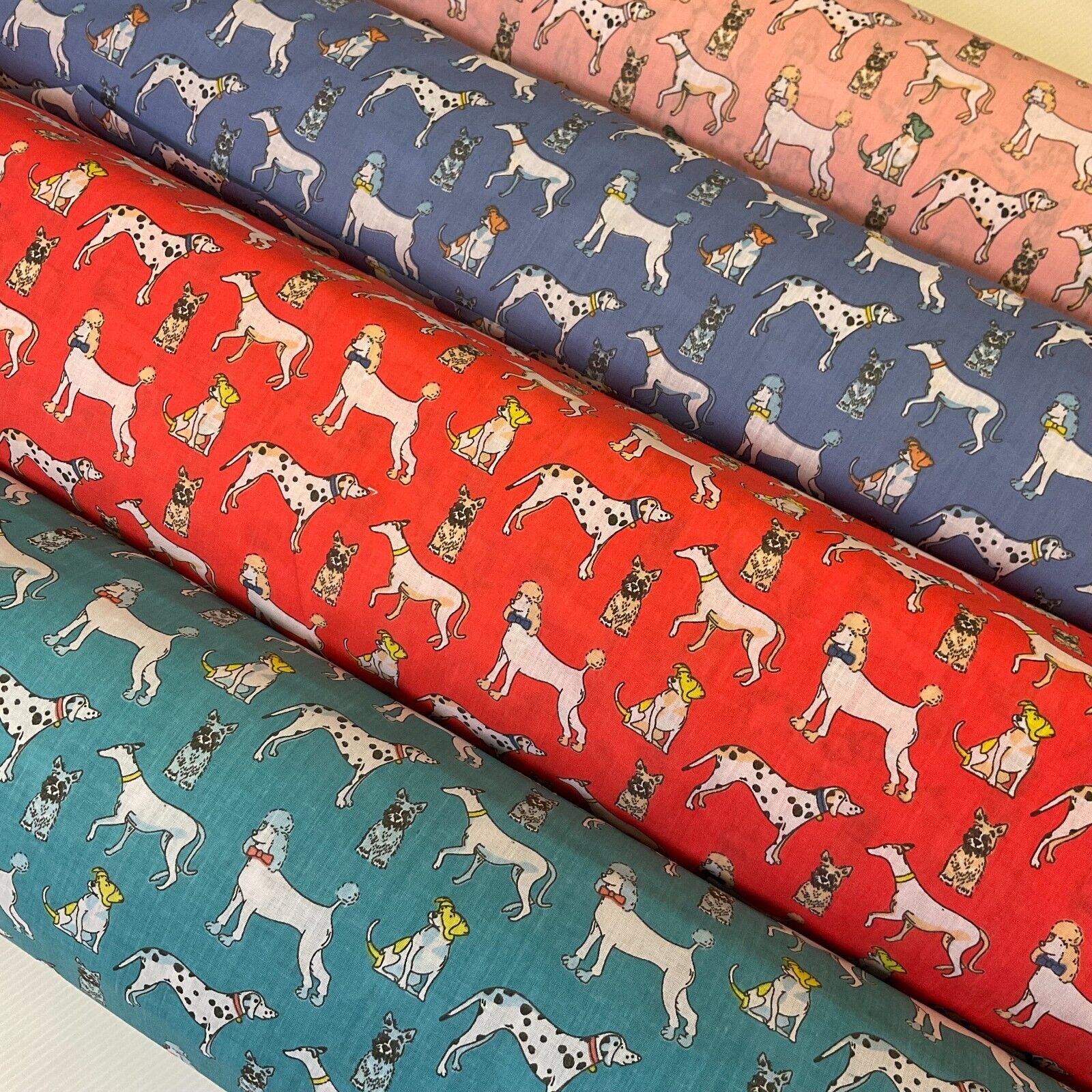 Dalmatian Dog Animals Poly cotton printed 110cm wide fabric M1705