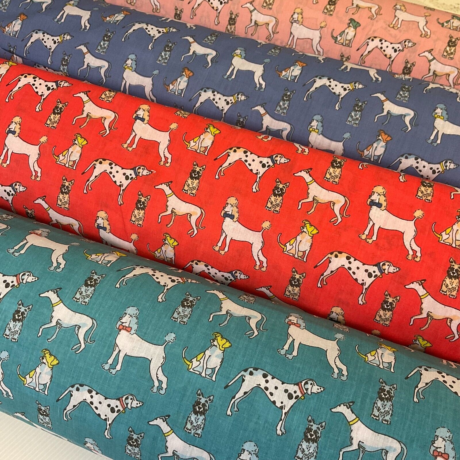 Dalmatian Dog Animals Poly cotton printed 110cm wide fabric M1705