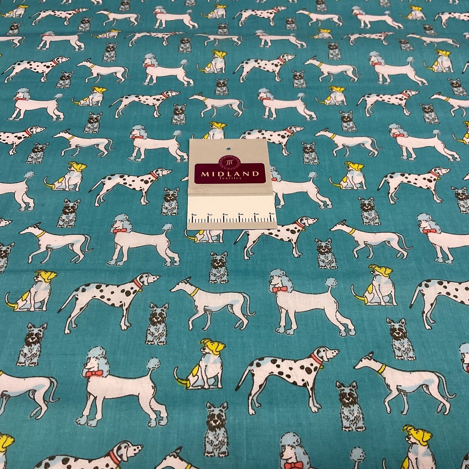 Dalmatian Dog Animals Poly cotton printed 110cm wide fabric M1705