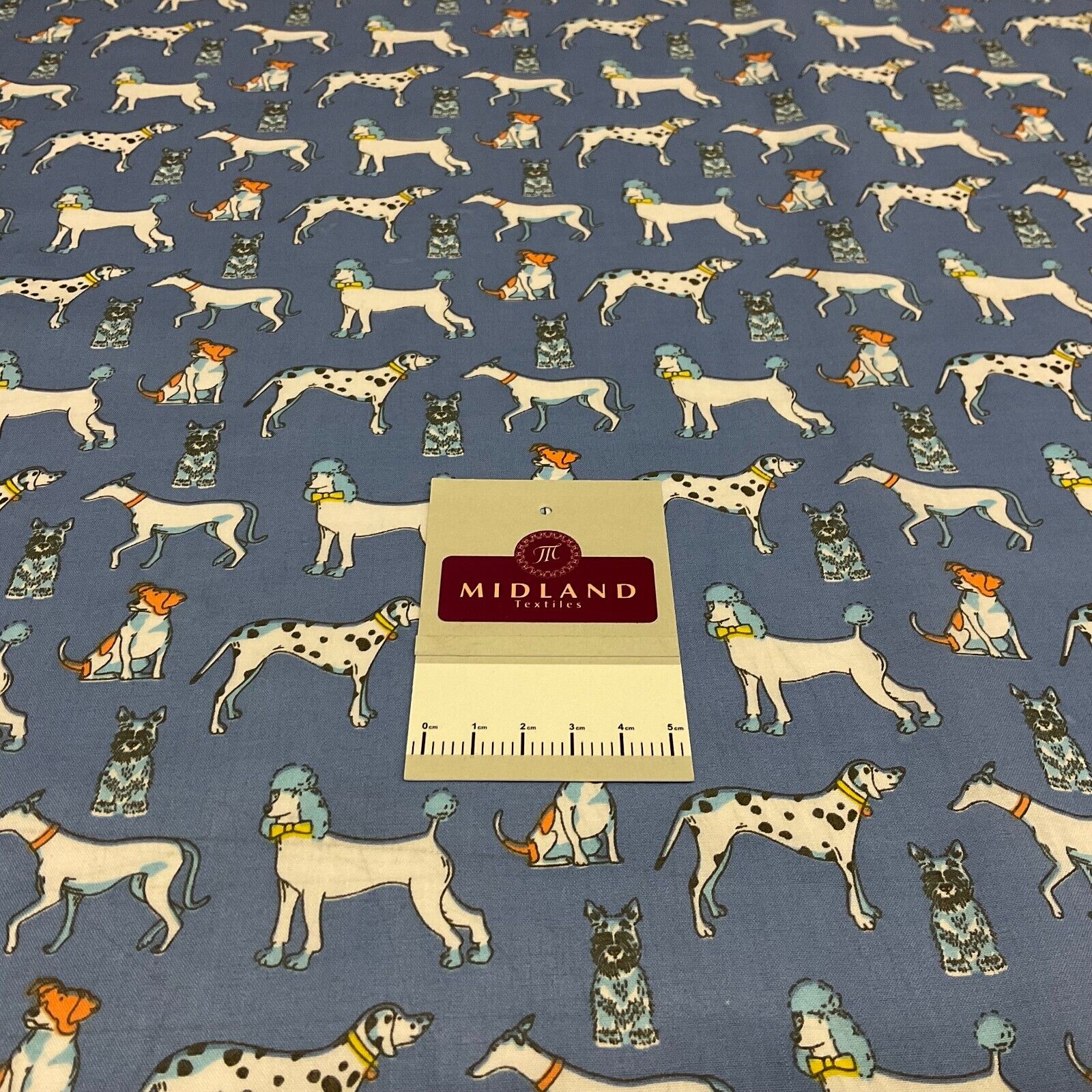 Dalmatian Dog Animals Poly cotton printed 110cm wide fabric M1705