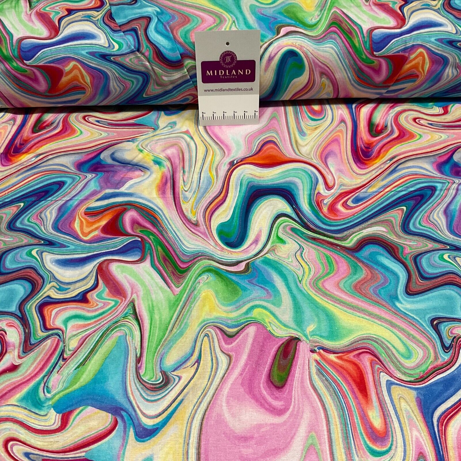 Marble printed cotton poplin fabric crafting dress fabric M1711