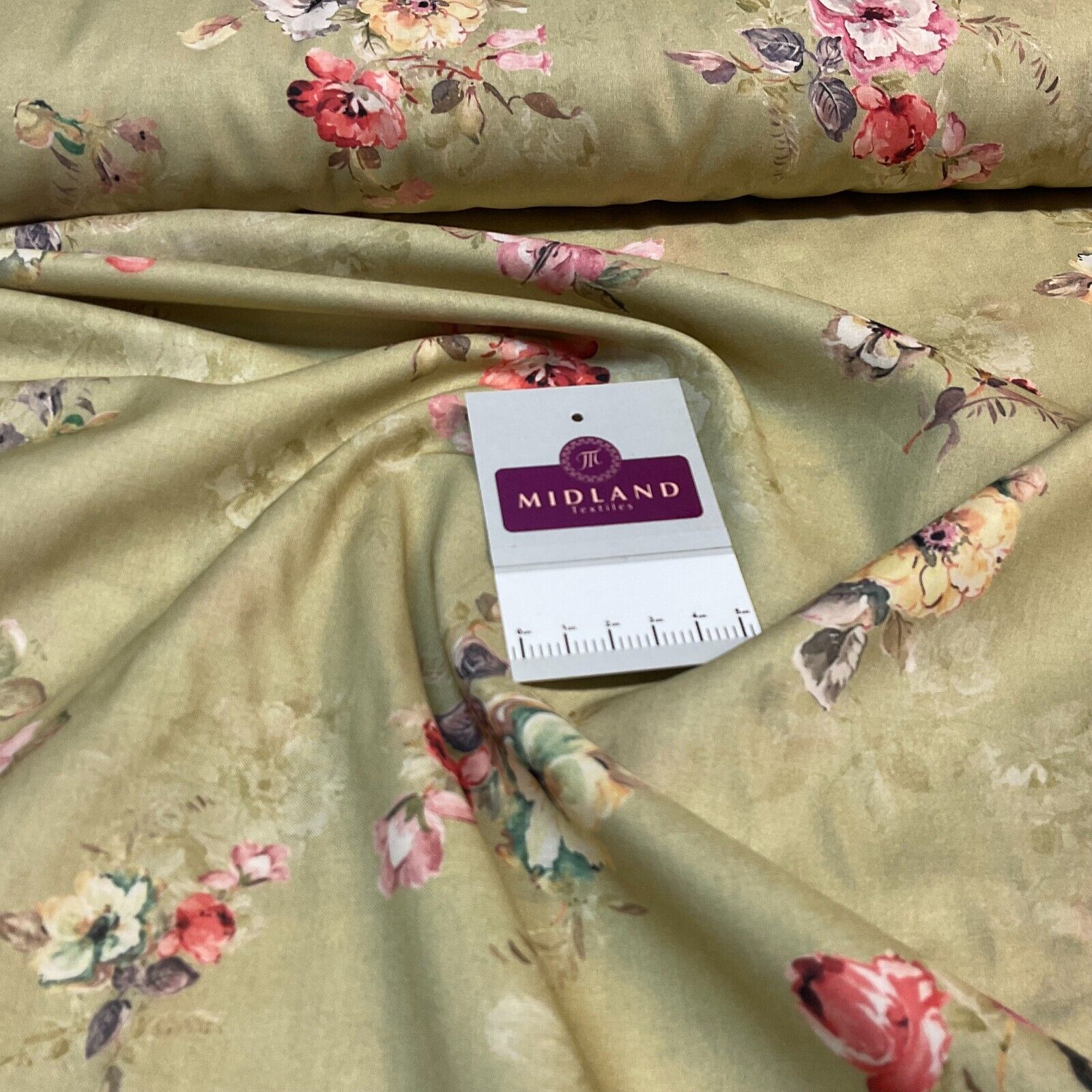 Cotton Lawn Summer Vintage Floral Printed Dress fabric 100% M1670