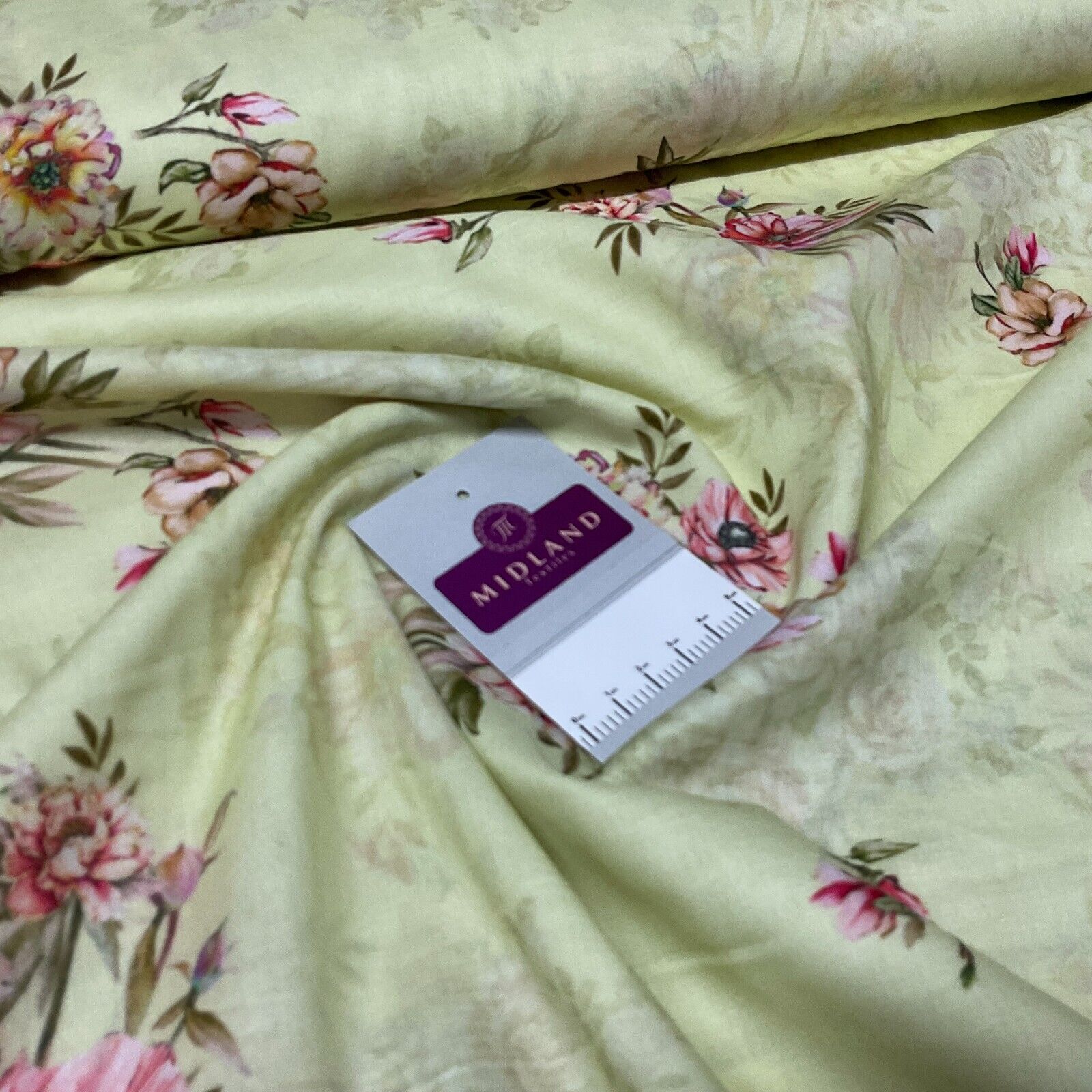 Cotton Lawn Summer Vintage Floral Printed Dress fabric 100% M1670