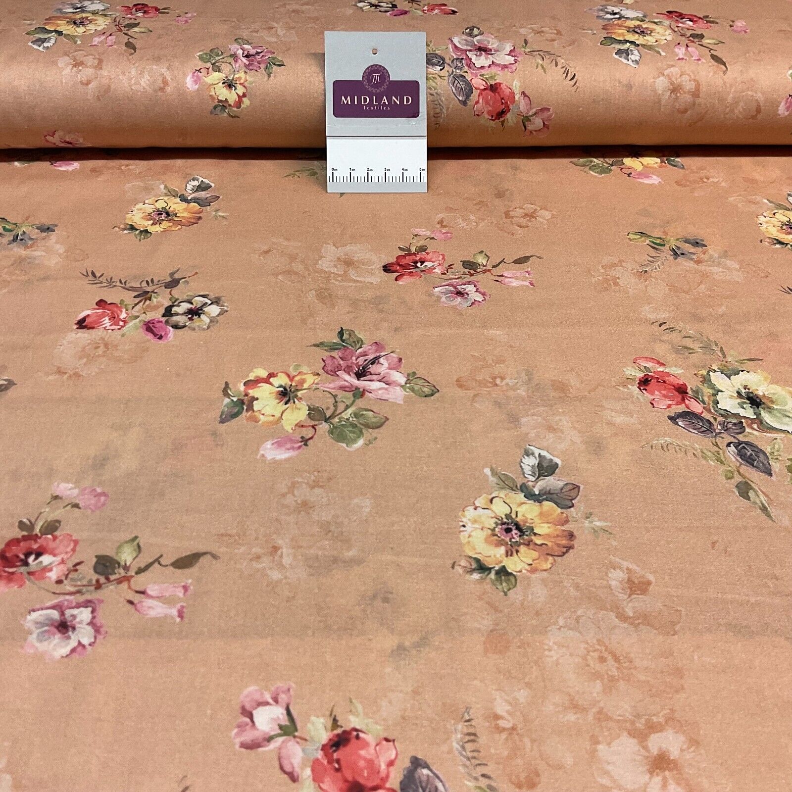 Cotton Lawn Summer Vintage Floral Printed Dress fabric 100% M1670