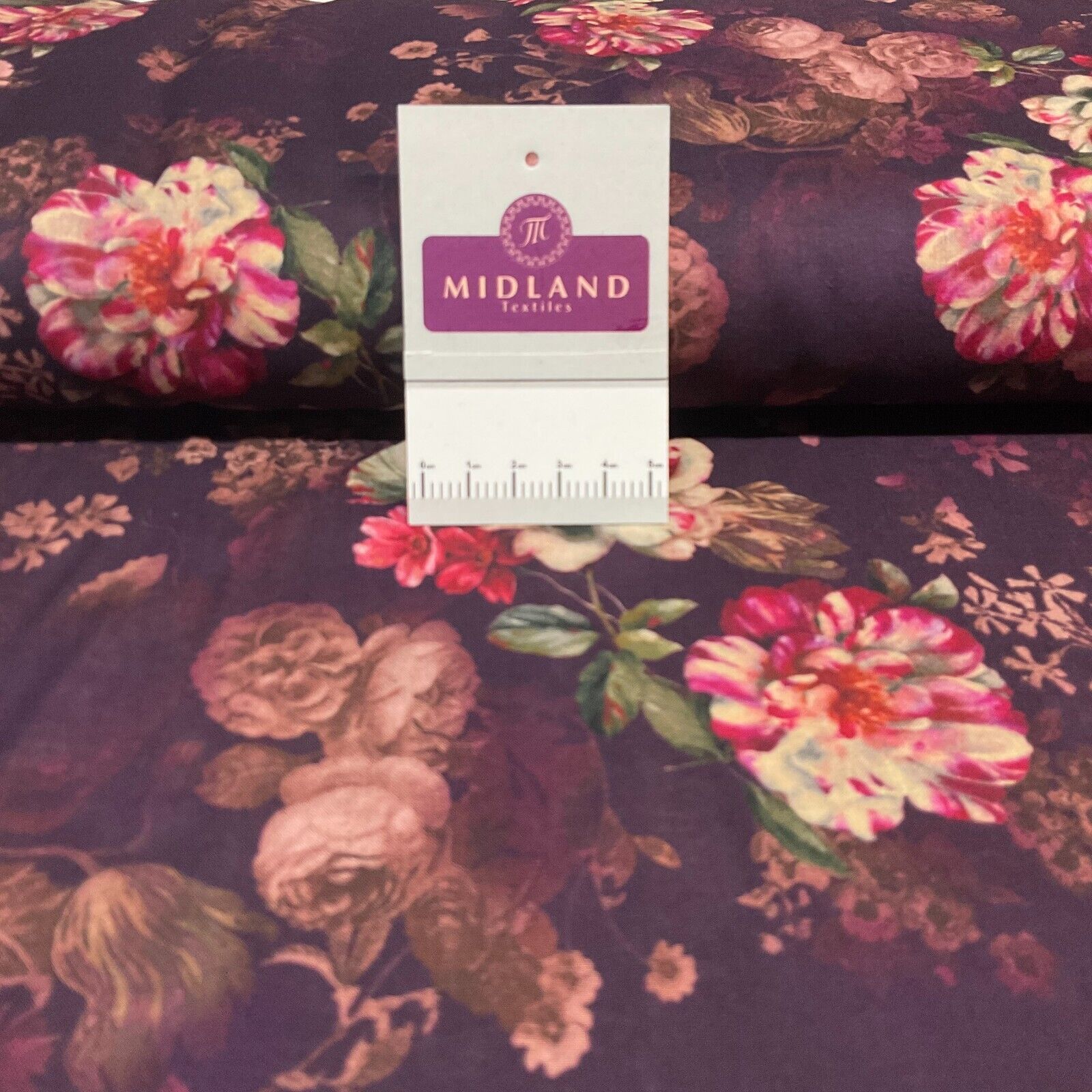 Cotton Lawn Summer Vintage Floral Printed Dress fabric 100% M1670