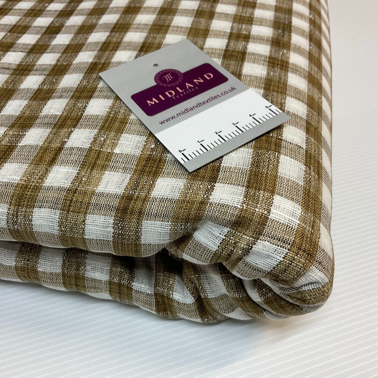 Cotton check checkered gingham dress fabric M1724