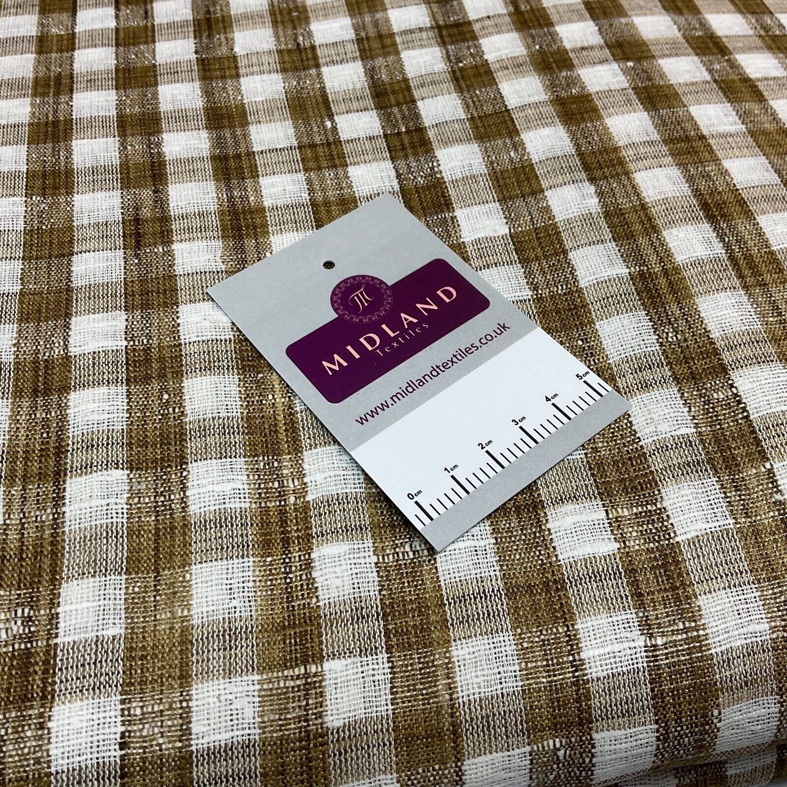 Cotton check checkered gingham dress fabric M1724