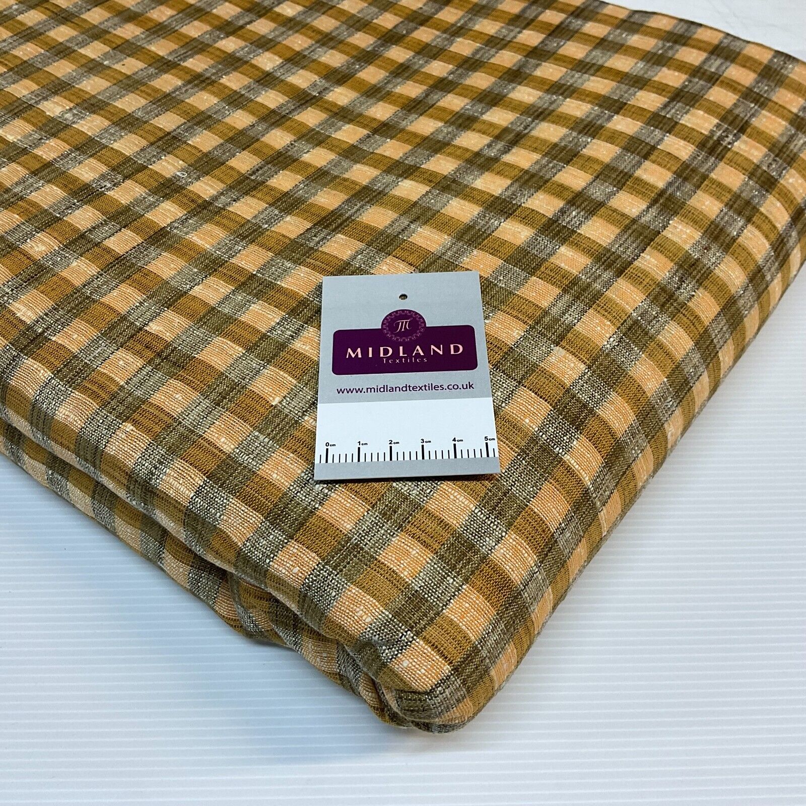 Cotton check checkered gingham dress fabric M1724