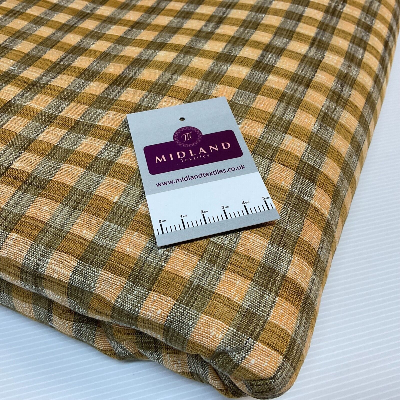 Cotton check checkered gingham dress fabric M1724