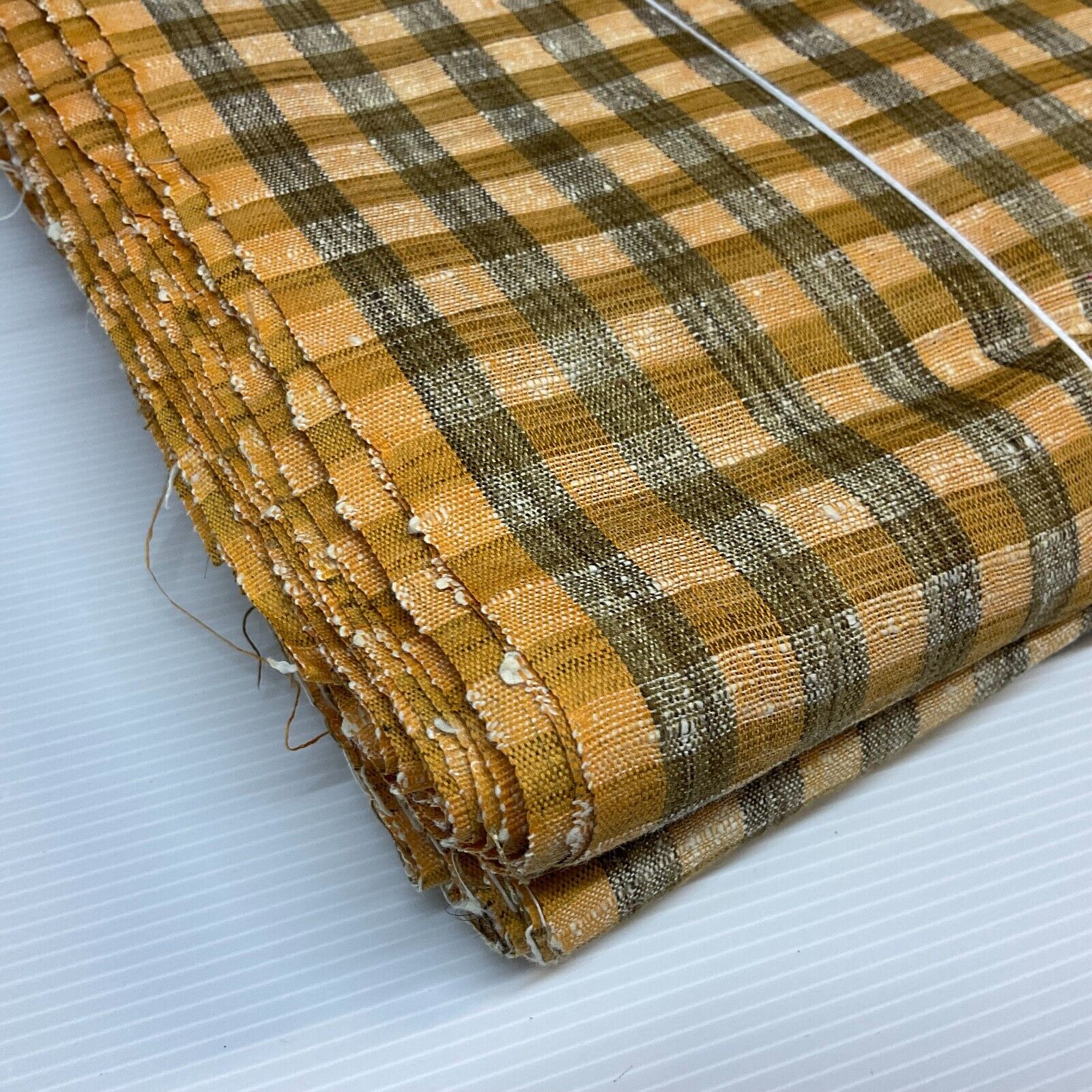 Cotton check checkered gingham dress fabric M1724