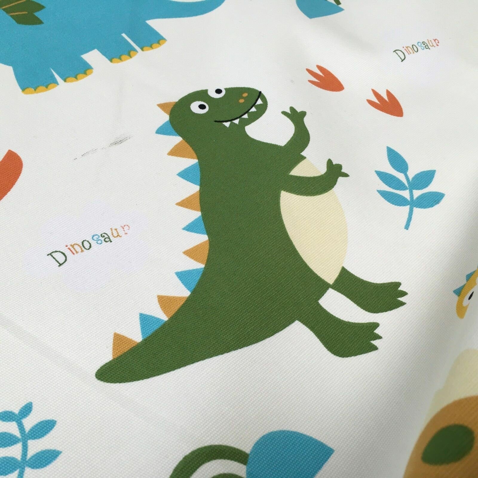 100% cotton canvas novelty dinosaurs printed craft fabric 58' wide mtex mk856