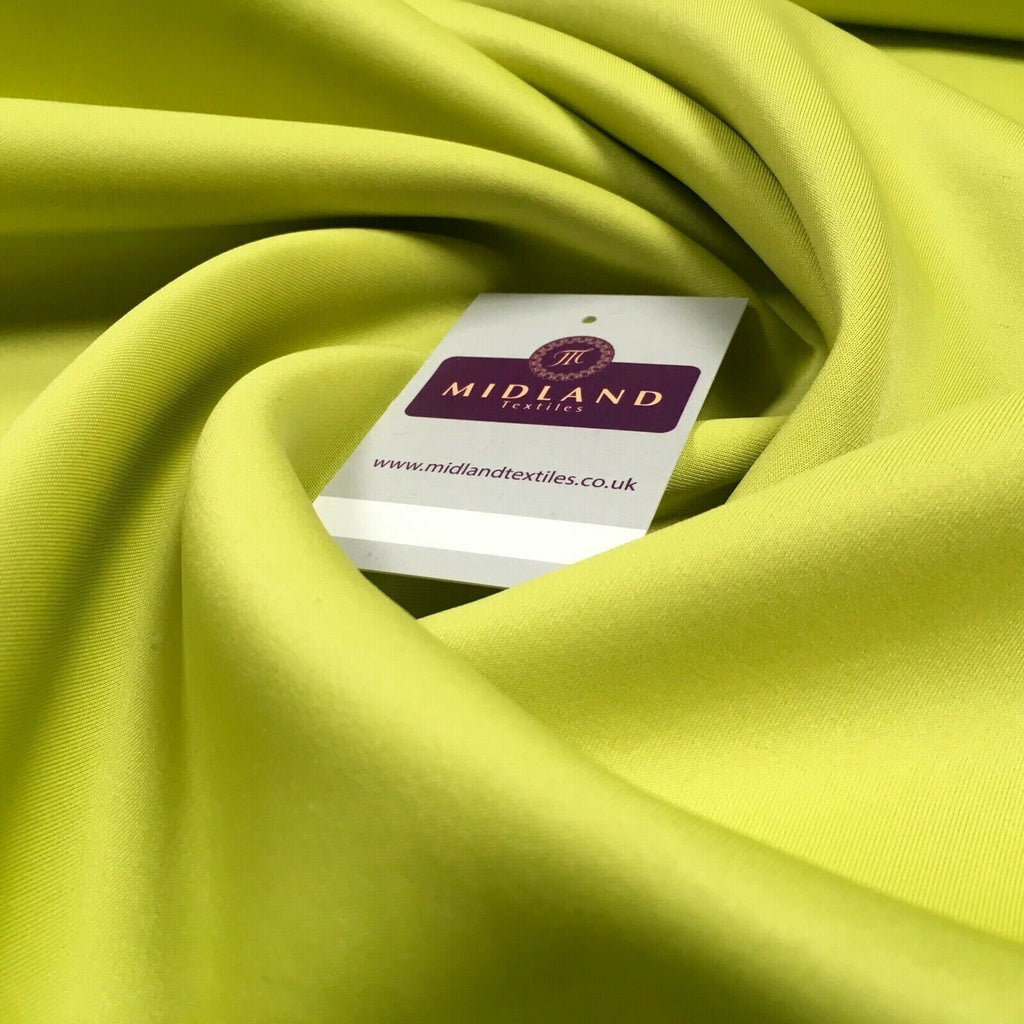 Plain lime scuba stretch fabric 147 cm m720-64 mtex