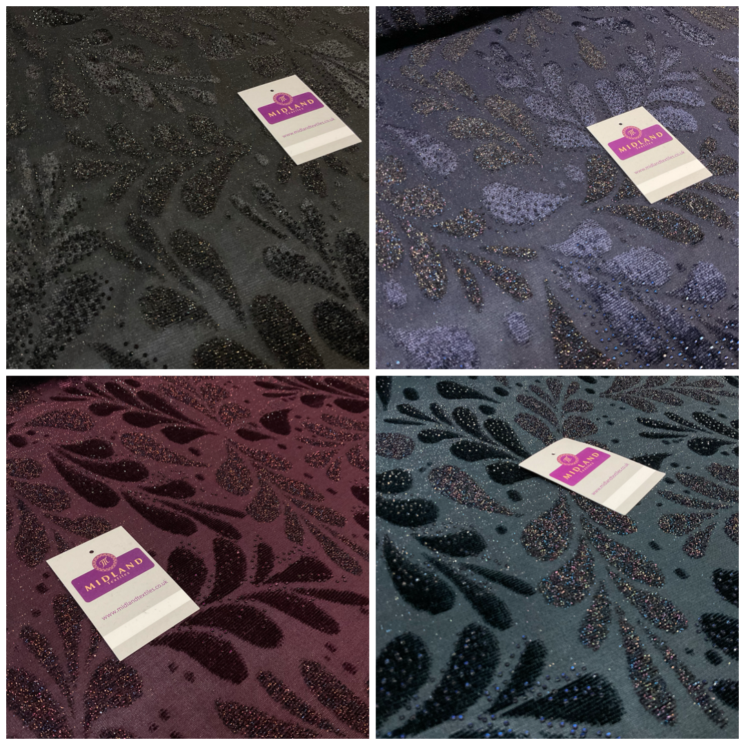 Velvet Devore Stretch Dew Drops Dress Fabric 158cm Wide M1826