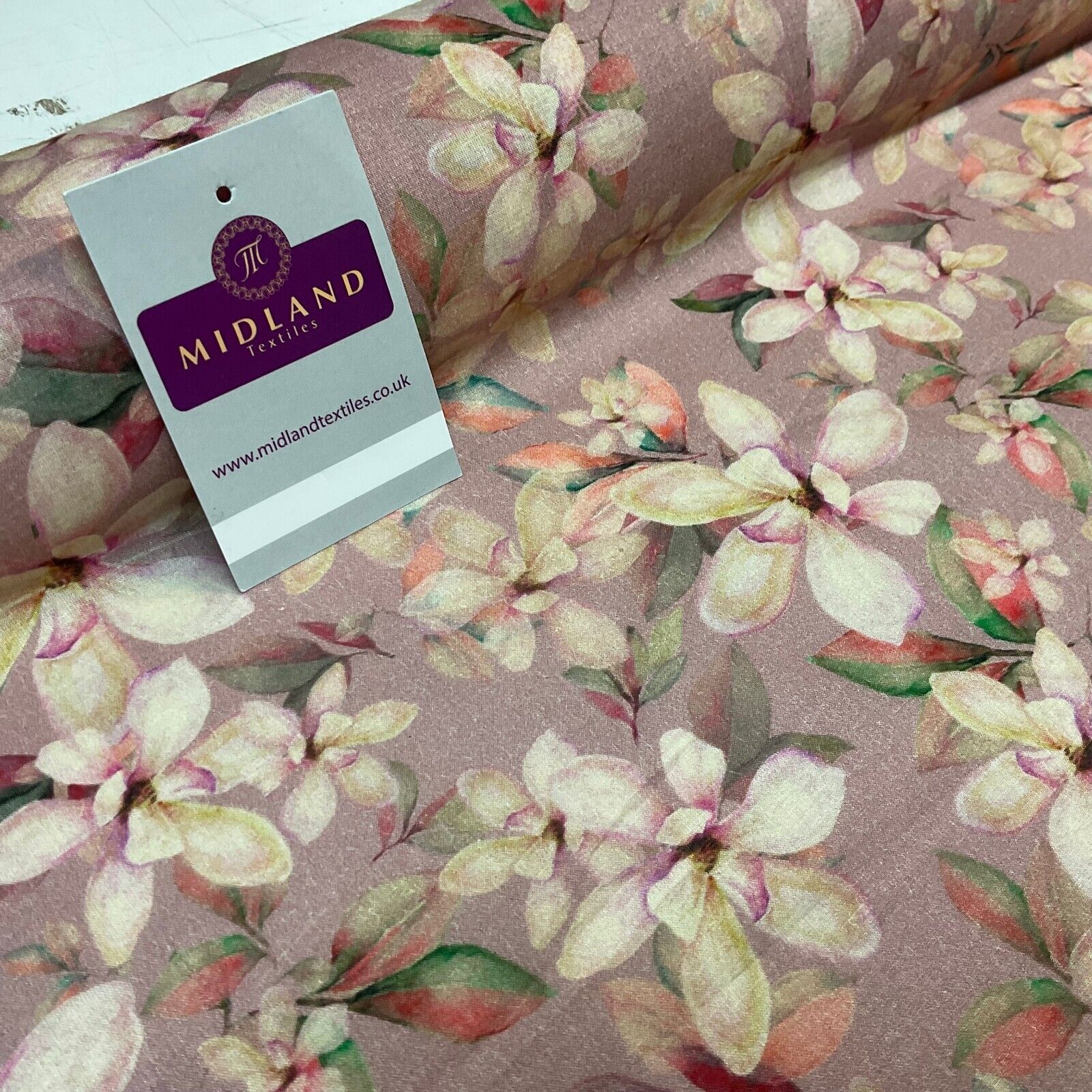 Summer floral lightweight Cotton Lawn dress Fabric Sold per Metre M1829