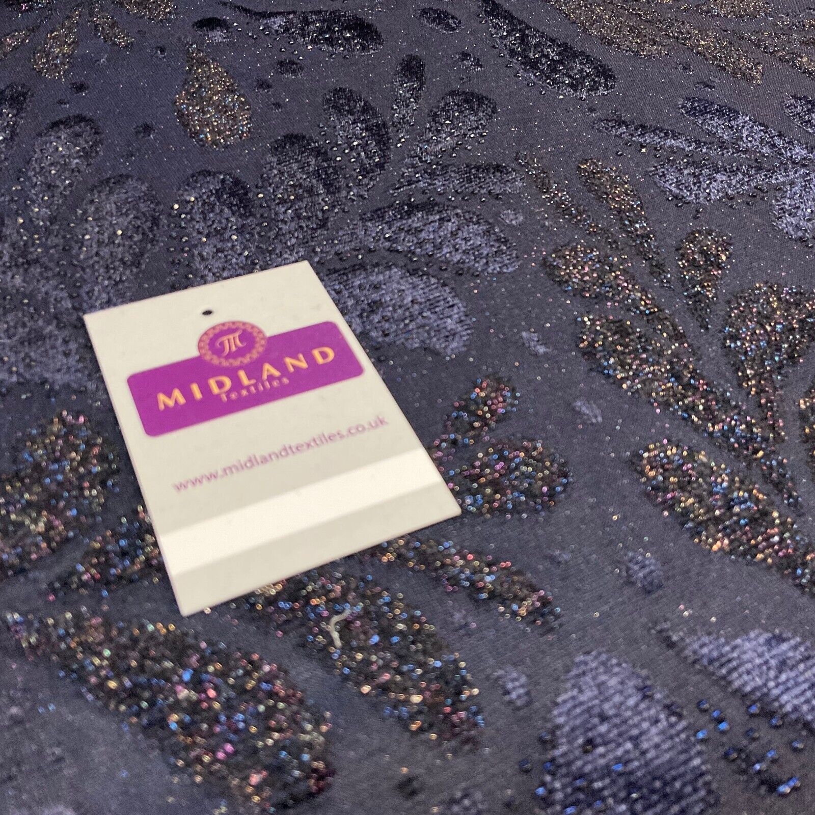 Velvet Devore Stretch Dew Drops Dress Fabric 158cm Wide M1826