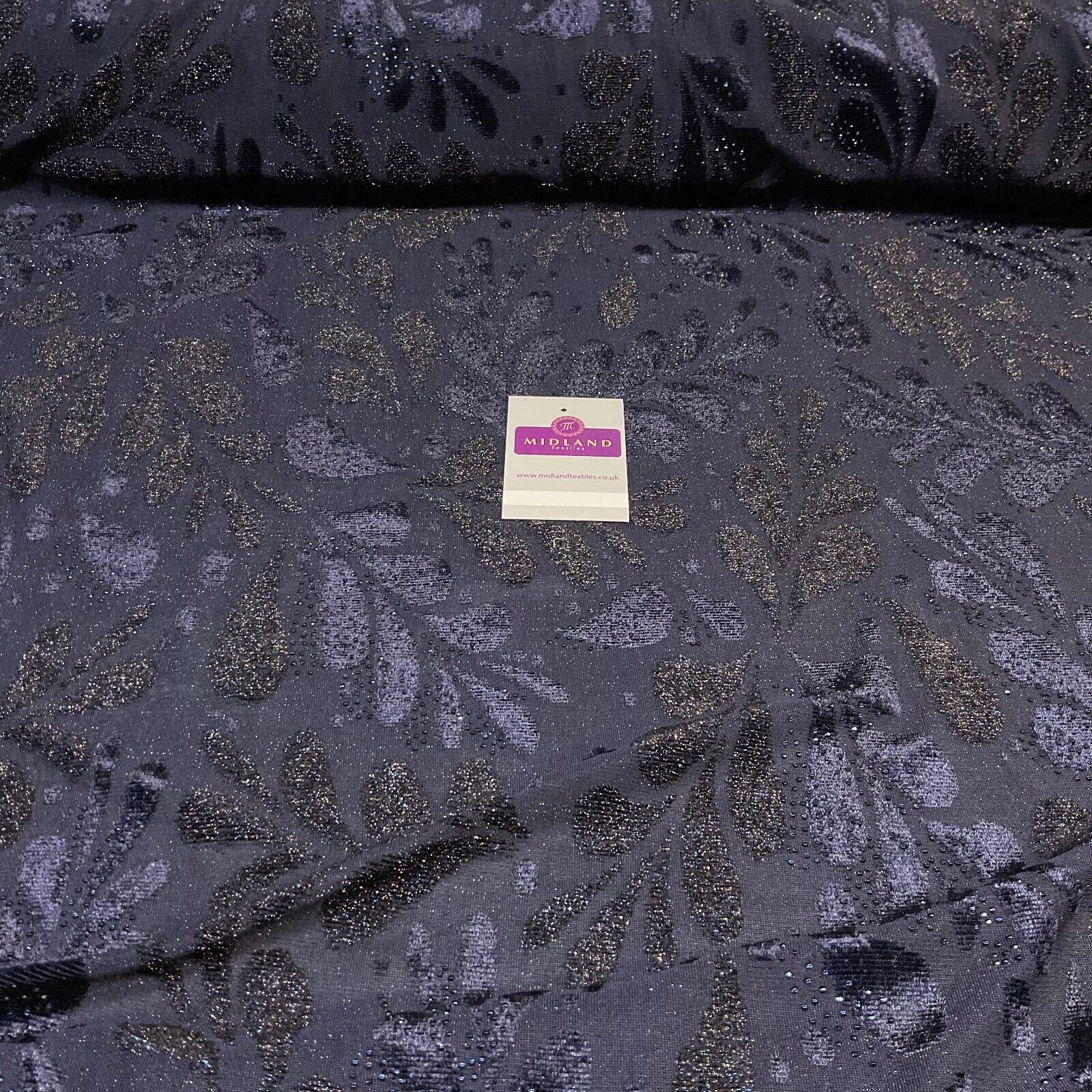 Velvet Devore Stretch Dew Drops Dress Fabric 158cm Wide M1826