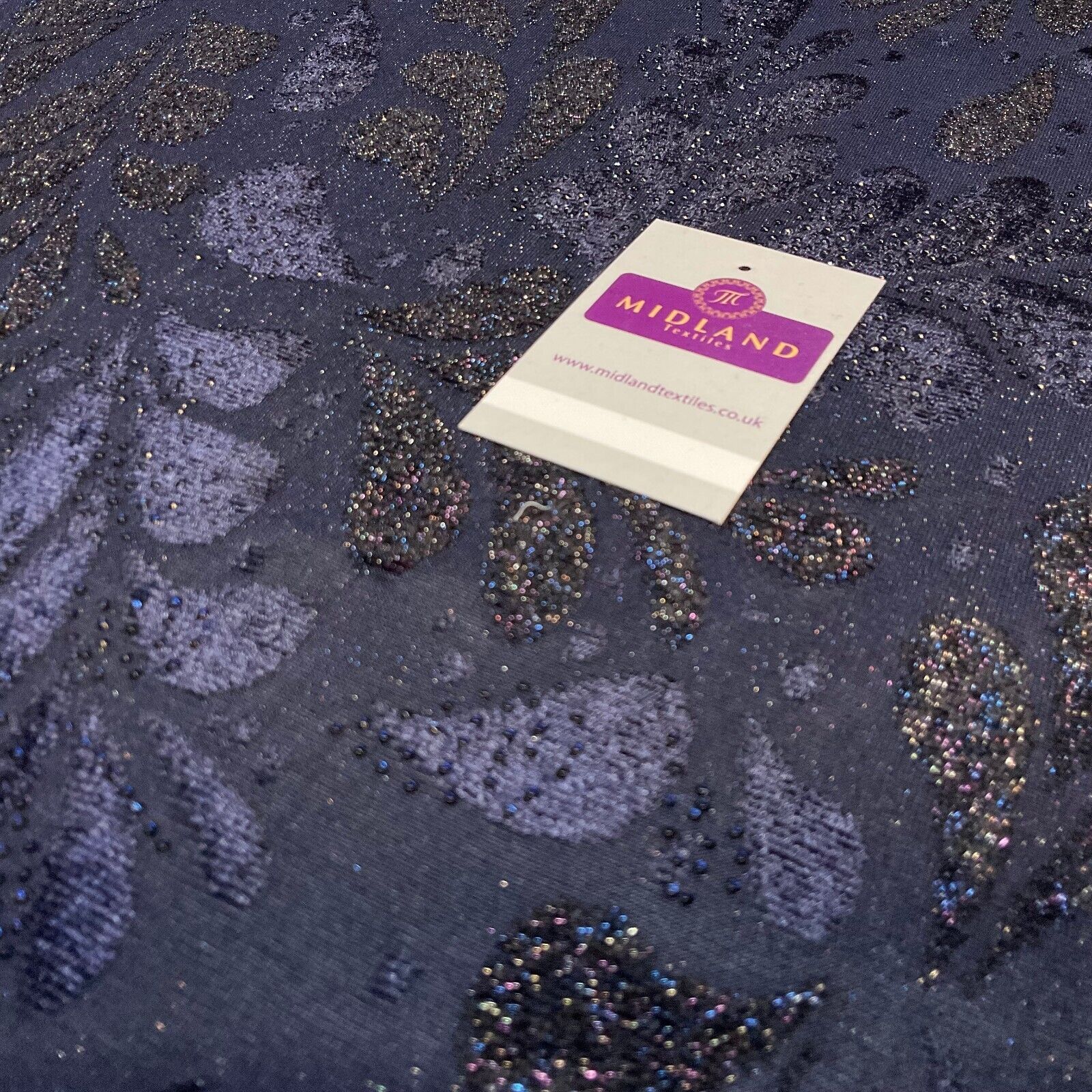 Velvet Devore Stretch Dew Drops Dress Fabric 158cm Wide M1826