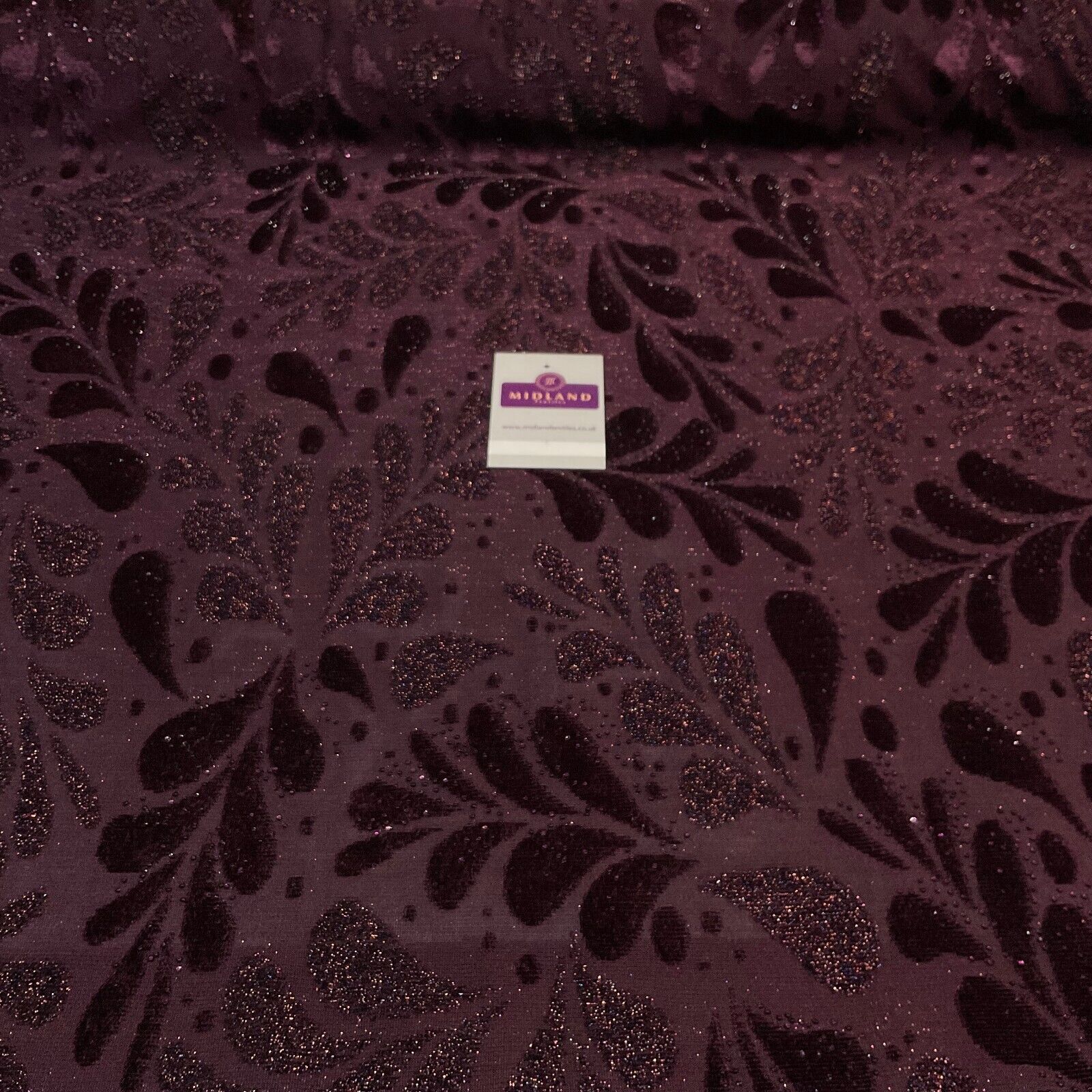 Velvet Devore Stretch Dew Drops Dress Fabric 158cm Wide M1826