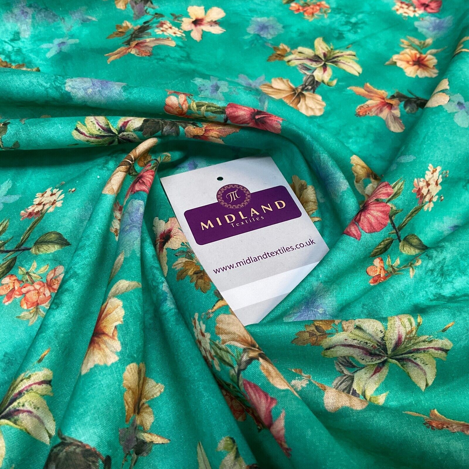 Summer floral lightweight Cotton Lawn dress Fabric Sold per Metre M1830