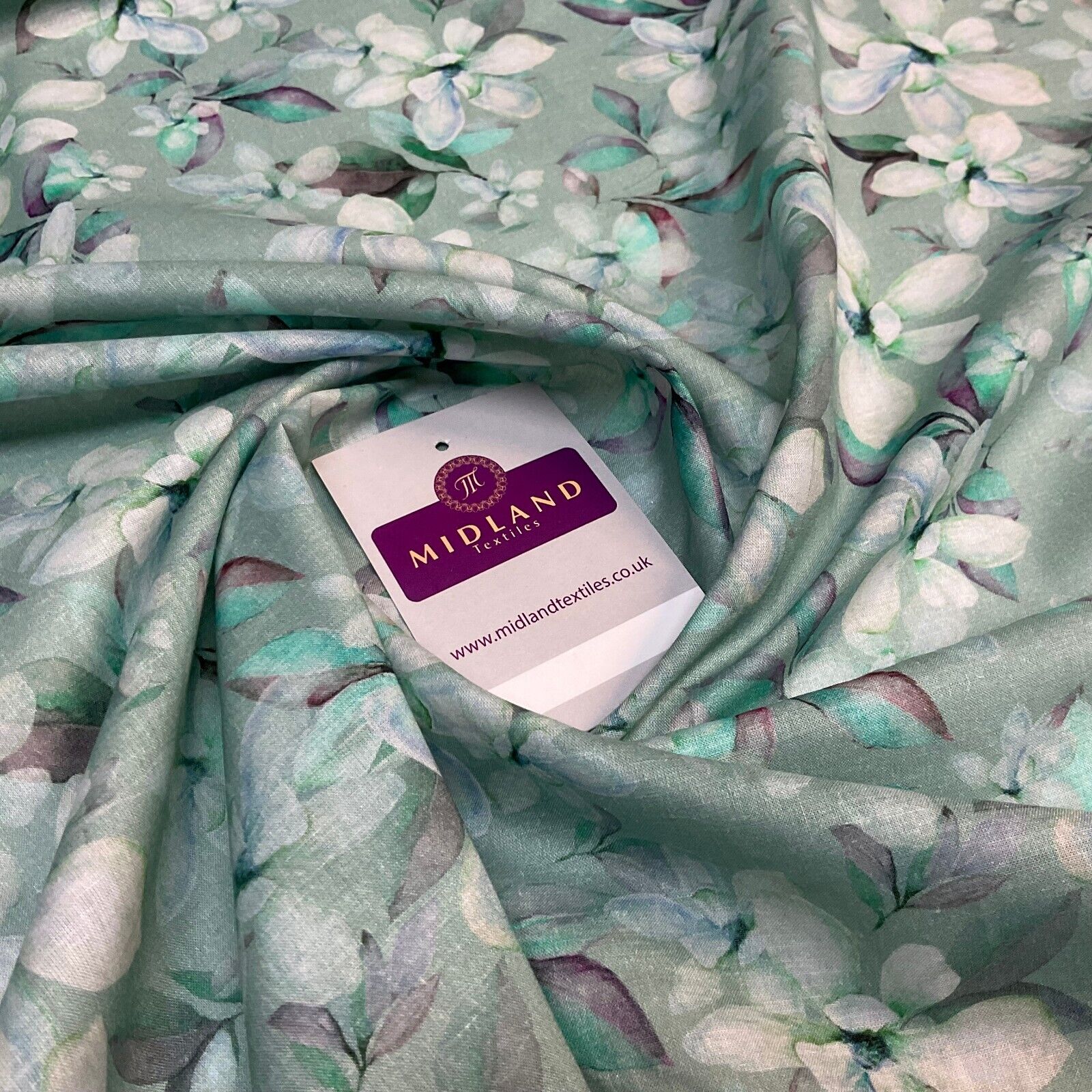 Summer floral lightweight Cotton Lawn dress Fabric Sold per Metre M1829