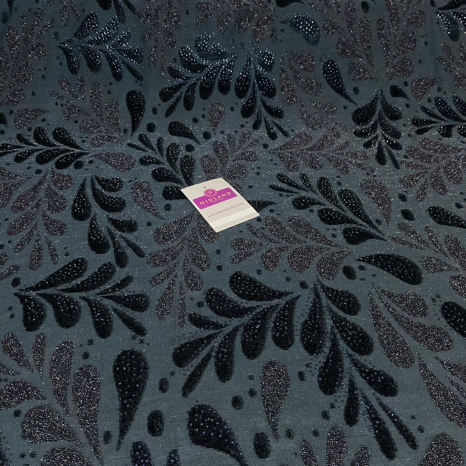 Velvet Devore Stretch Dew Drops Dress Fabric 158cm Wide M1826