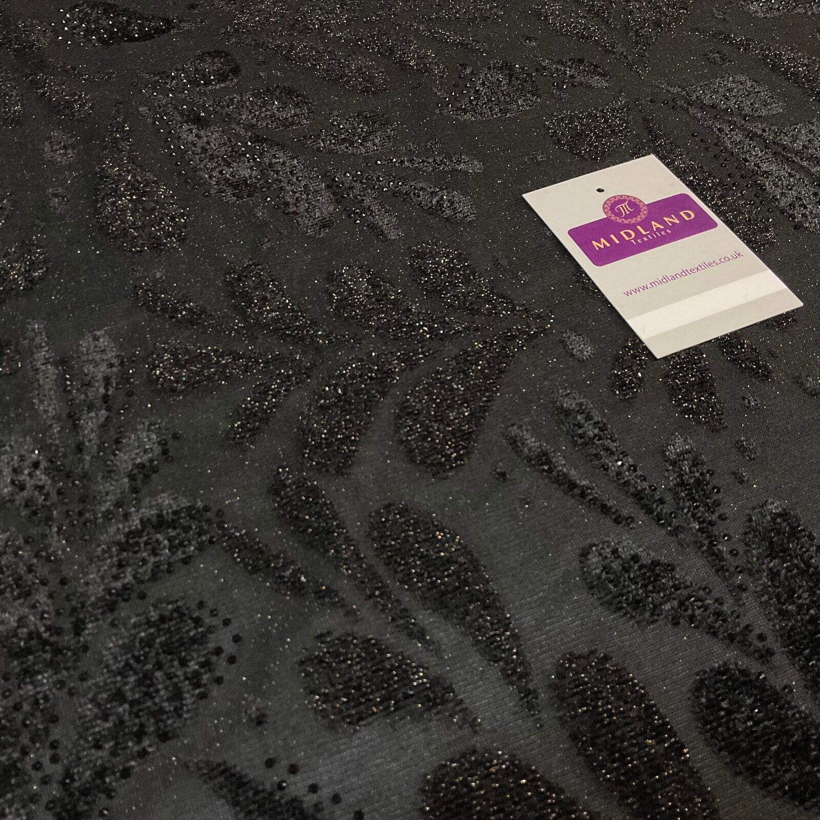 Velvet Devore Stretch Dew Drops Dress Fabric 158cm Wide M1826