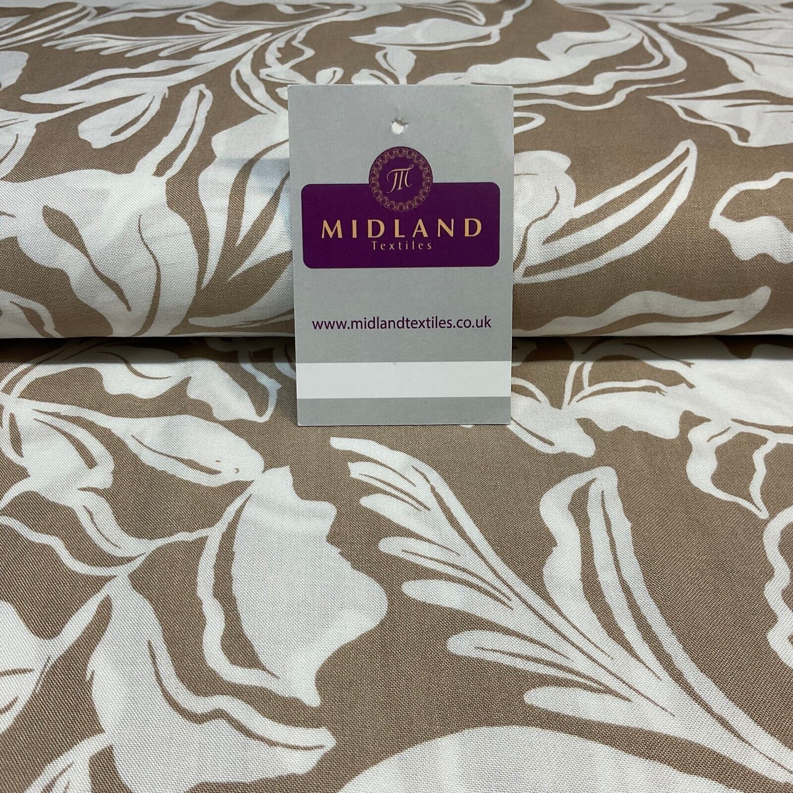 Leaf printed Viscose abstract summer dress Fabric Sold per Metre M1821