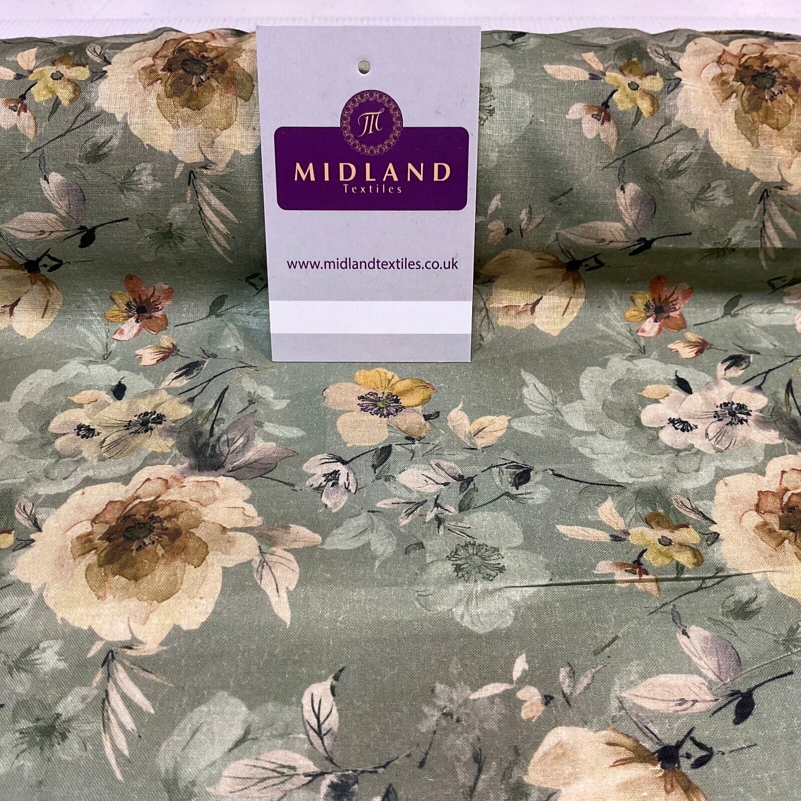 Summer floral lightweight Cotton Lawn dress Fabric Sold per Metre M1831