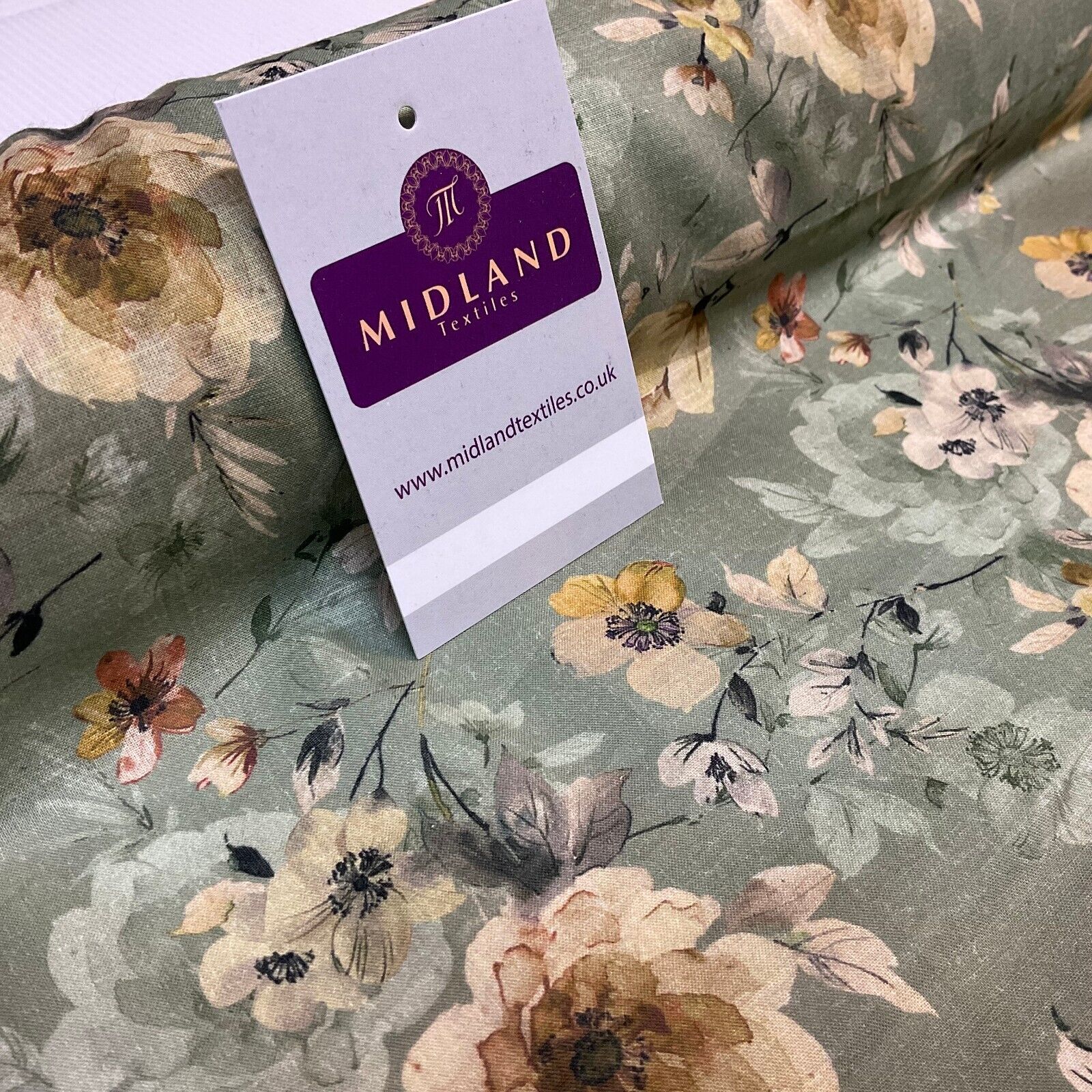 Summer floral lightweight Cotton Lawn dress Fabric Sold per Metre M1831