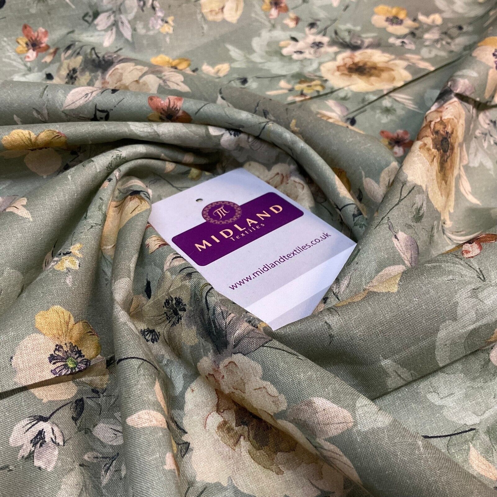 Summer floral lightweight Cotton Lawn dress Fabric Sold per Metre M183