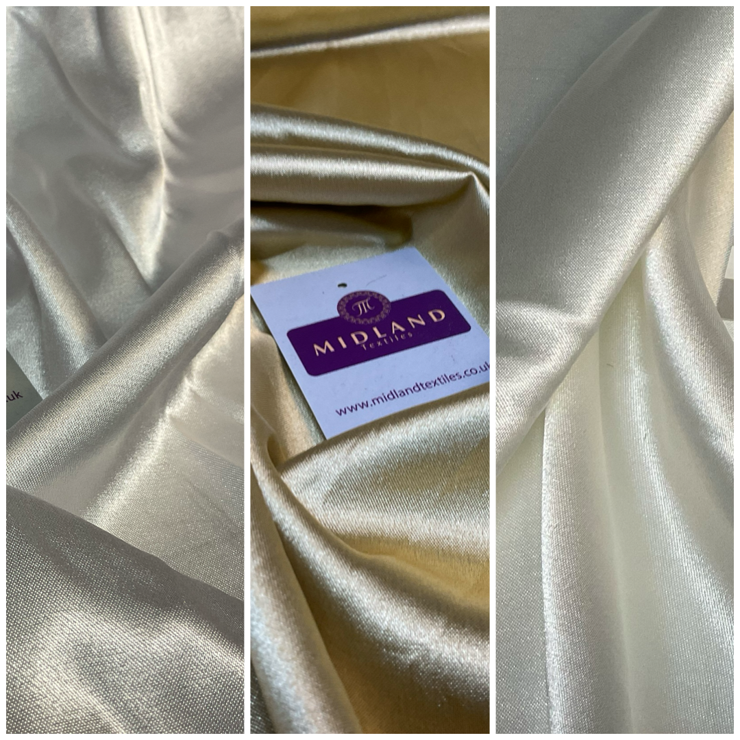 Stretch Satin Luxurious Plain dress Fabric Sold per Metre M1833