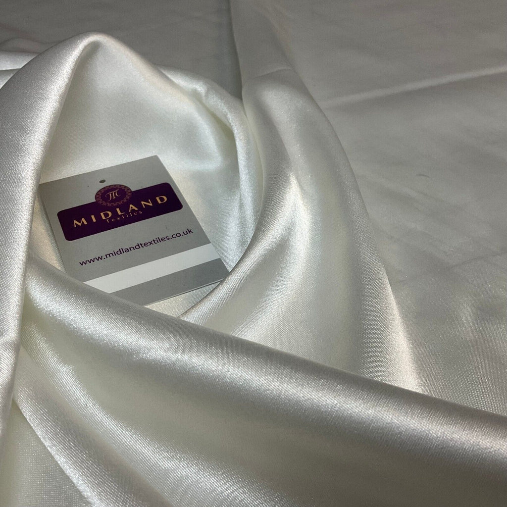 Stretch Satin Luxurious Plain dress Fabric Sold per Metre M1833