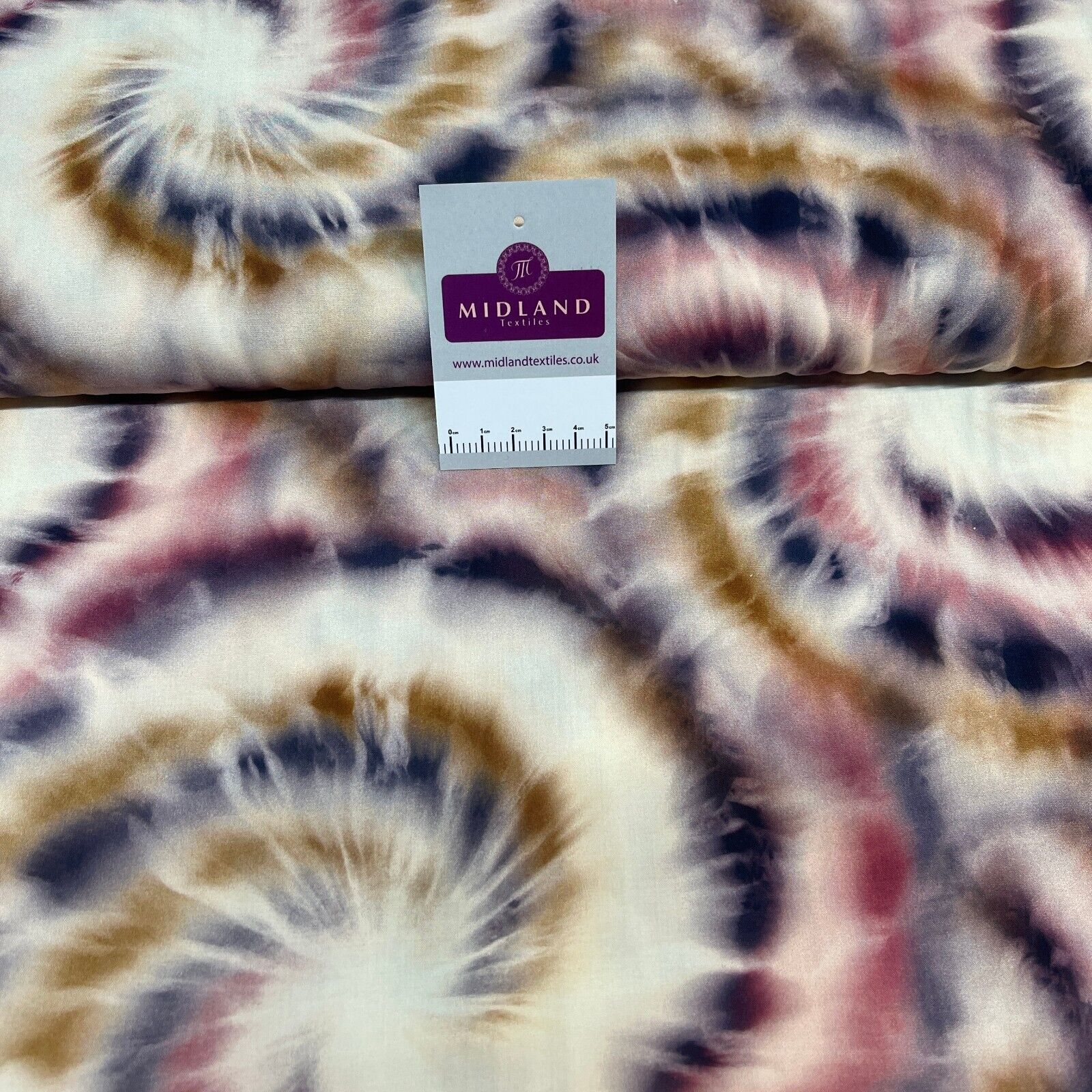 Tie Dye Viscose Radiance printed dress skirt Fabric M1835