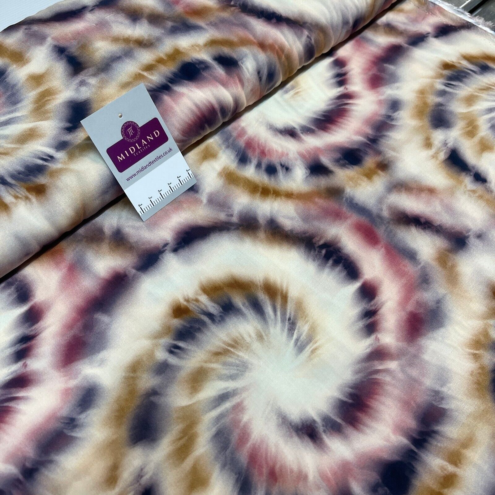 Tie Dye Viscose Radiance printed dress skirt Fabric M1835