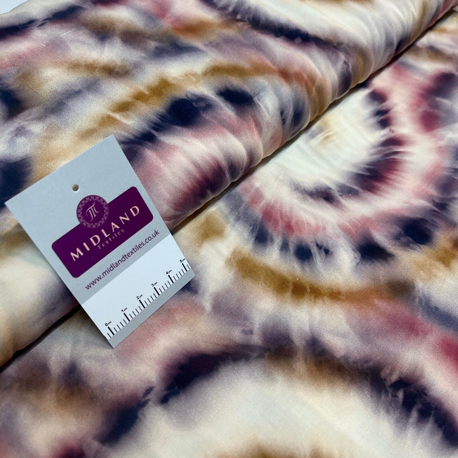 Tie Dye Viscose Radiance printed dress skirt Fabric M1835