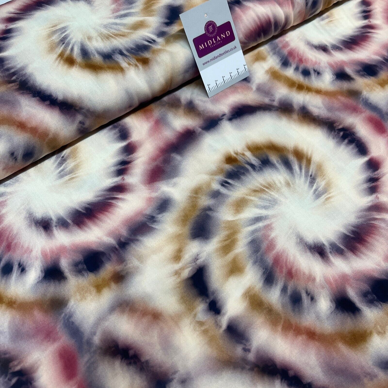 Tie Dye Viscose Radiance printed dress skirt Fabric M1835