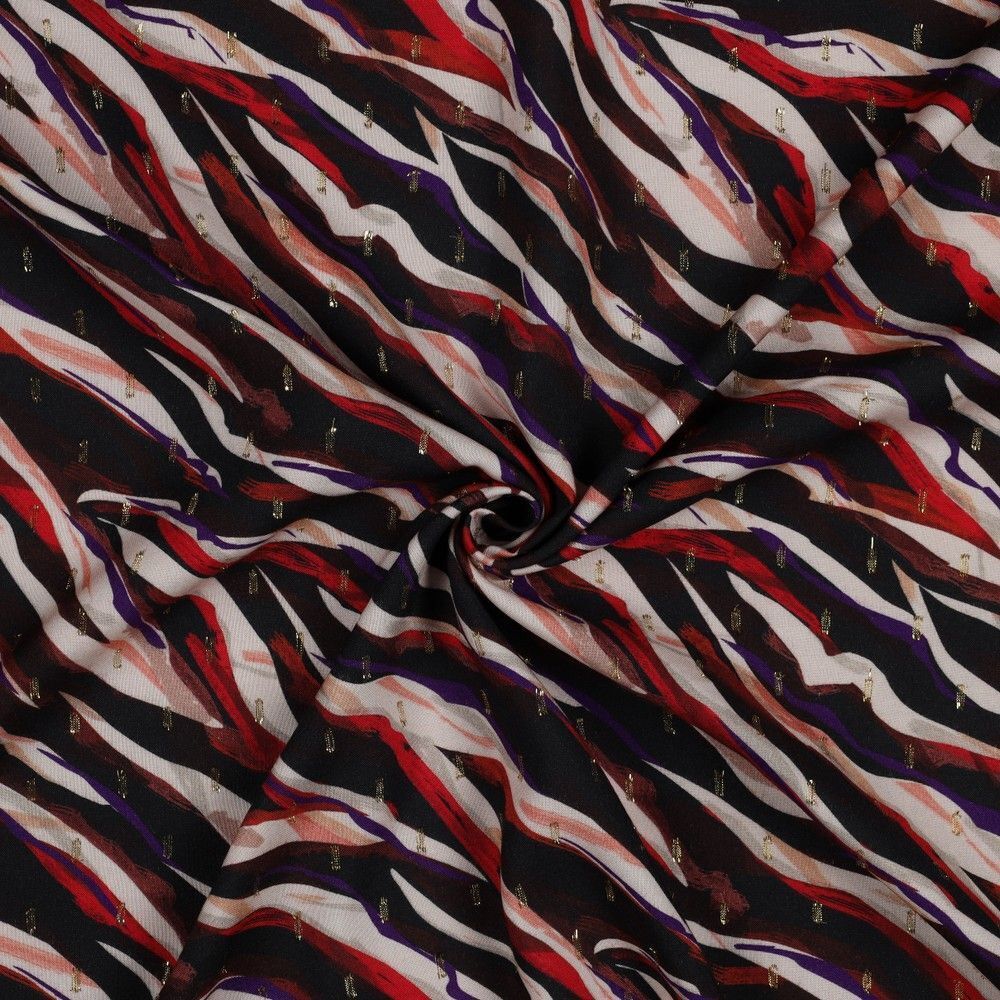 Animal Viscose Lurex Dress Fabric M1856