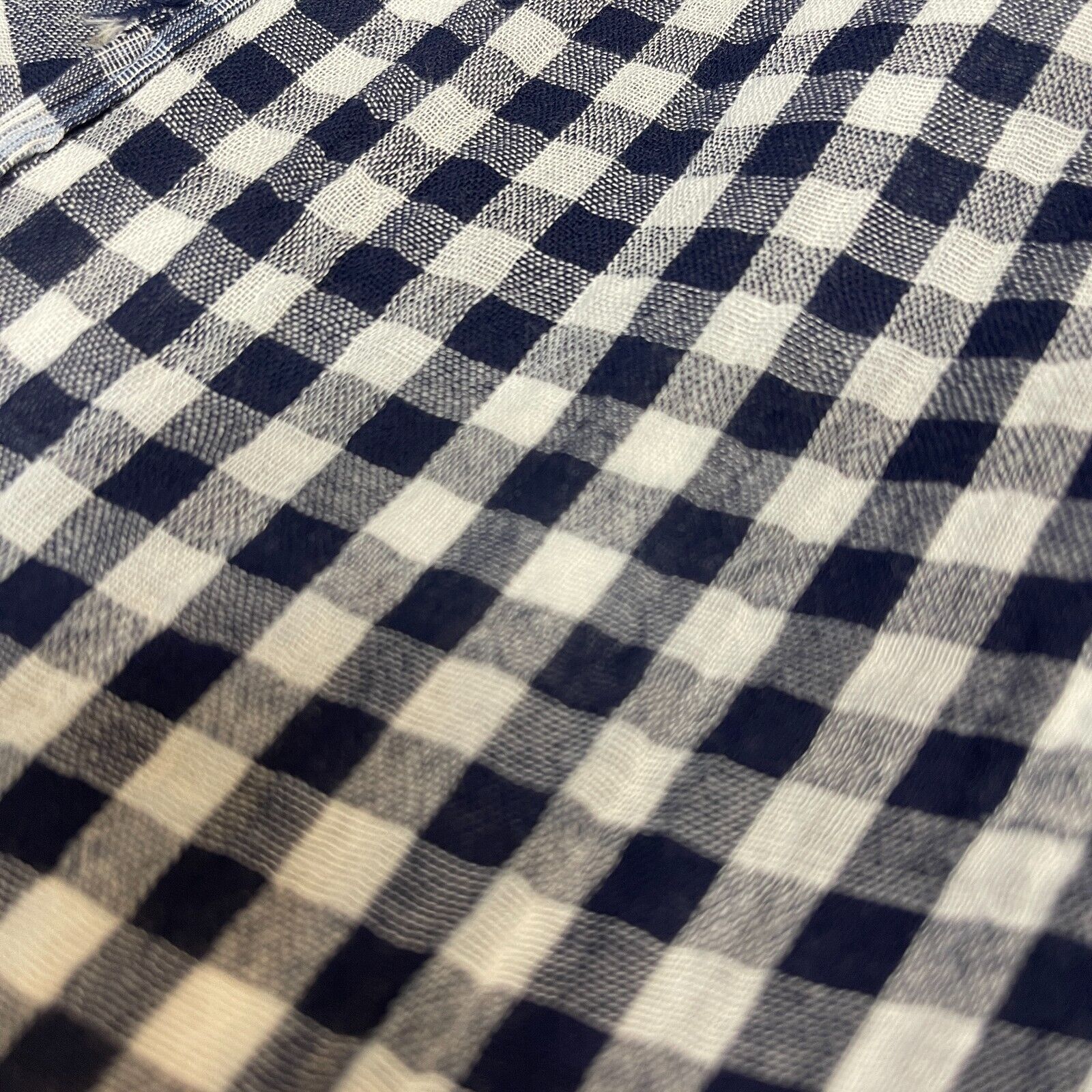 Double sided gingham Woven Double gauze cotton Fabric ideal for shirts, M1838