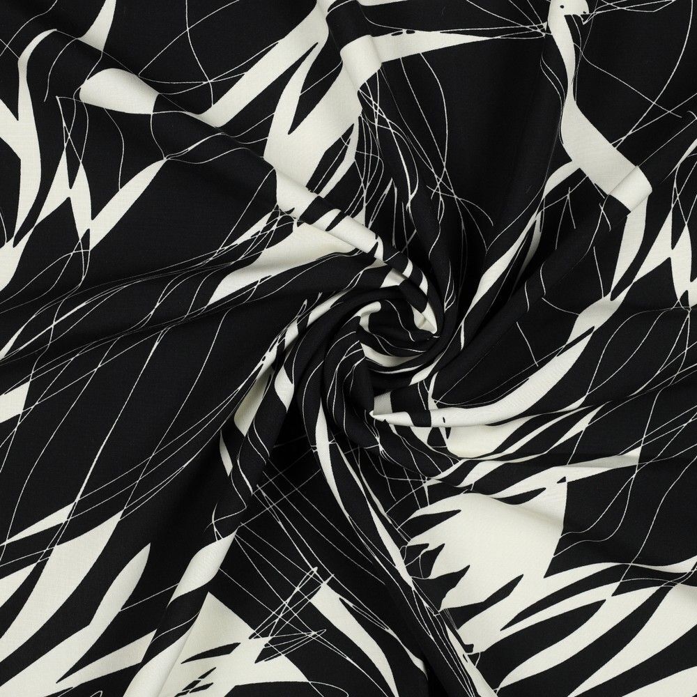 Stunning radiance viscose Abstract Dress Fabric M1845