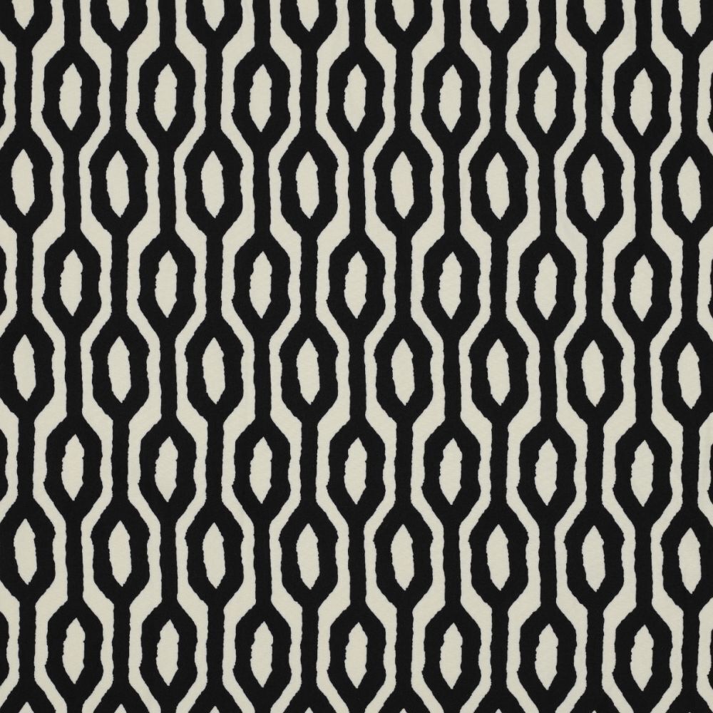Gorgeous Black Magnolia Graphic Stretch Dress Fabric M1843