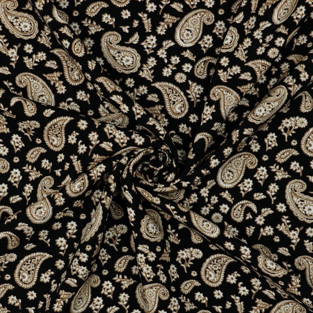 Gorgeous radiance paisley viscose Dress Fabric M1858