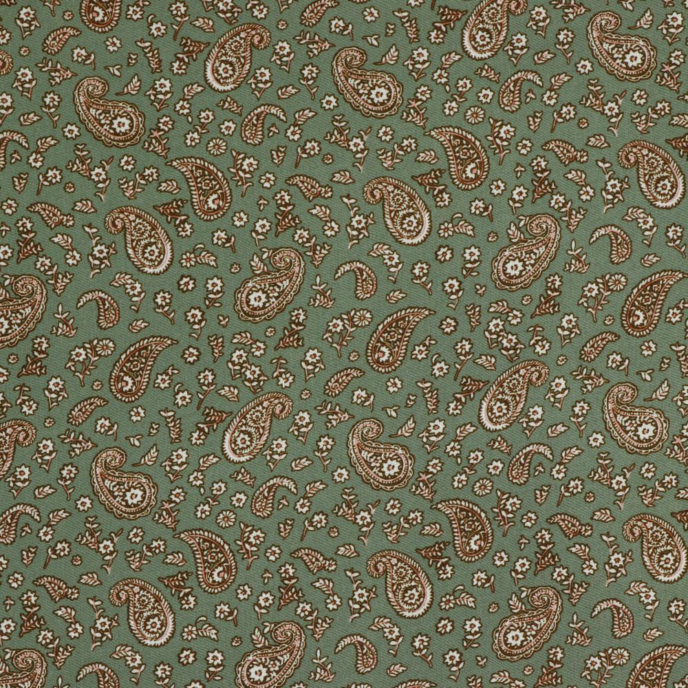 Gorgeous radiance paisley viscose Dress Fabric M1858
