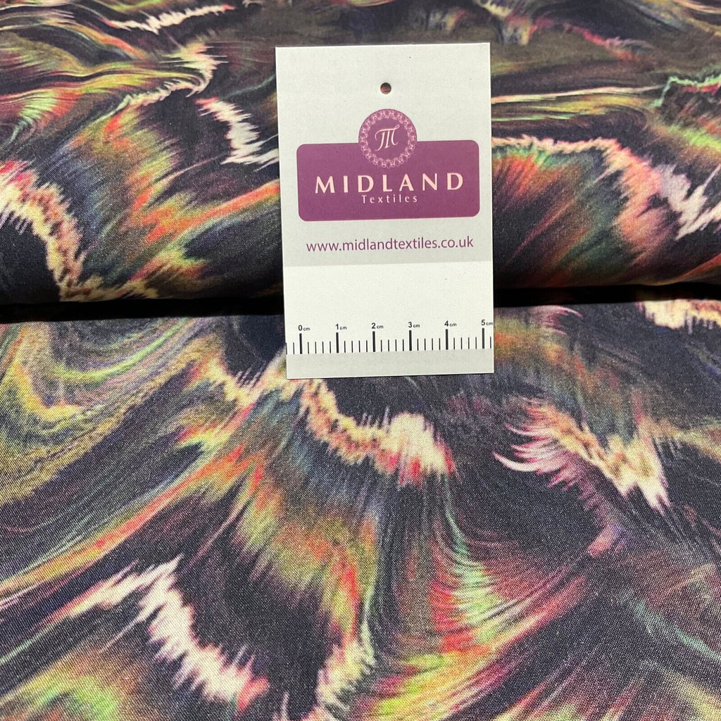 Gorgeous multi radiance abstract viscose Dress Fabric M1853