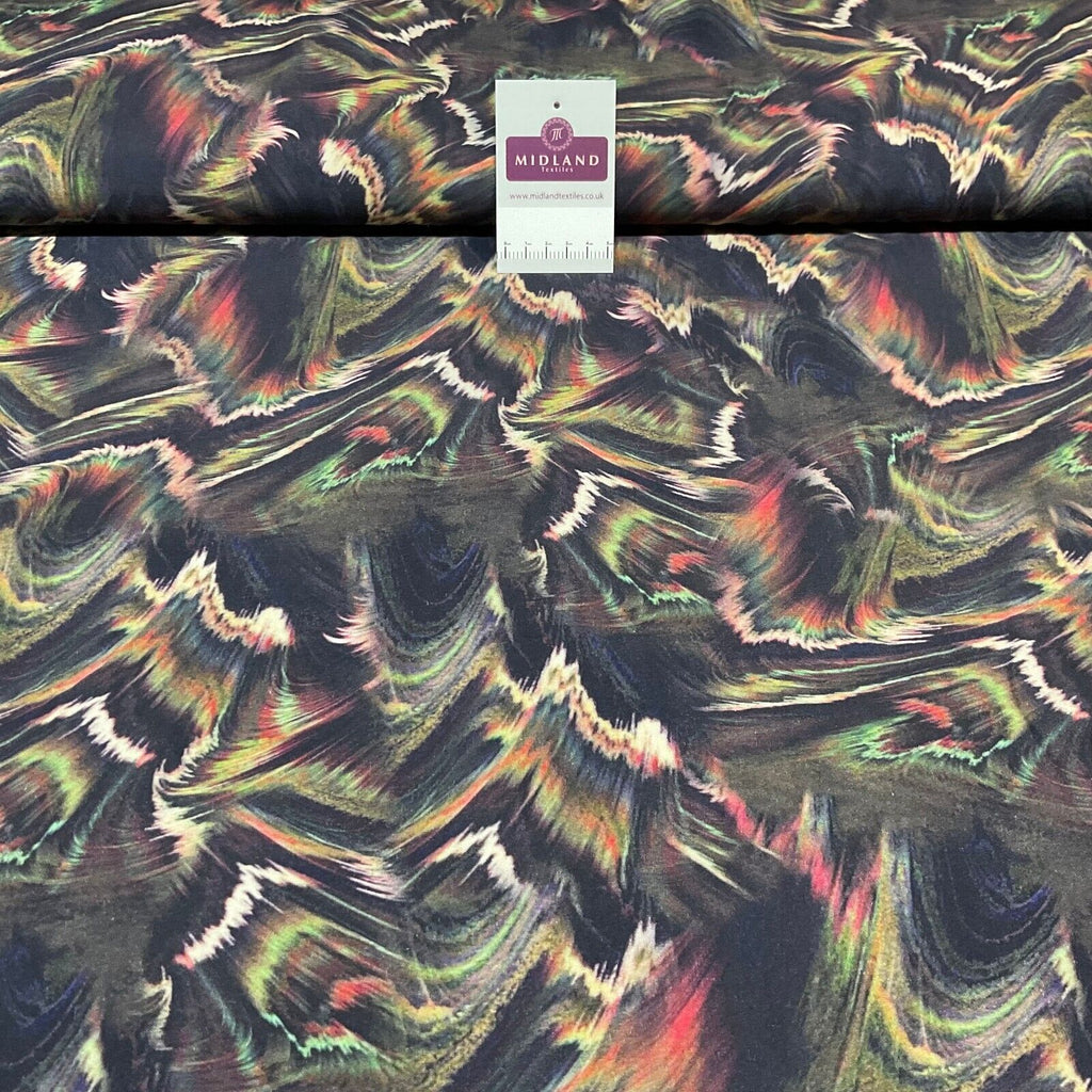 Gorgeous multi radiance abstract viscose Dress Fabric M1853