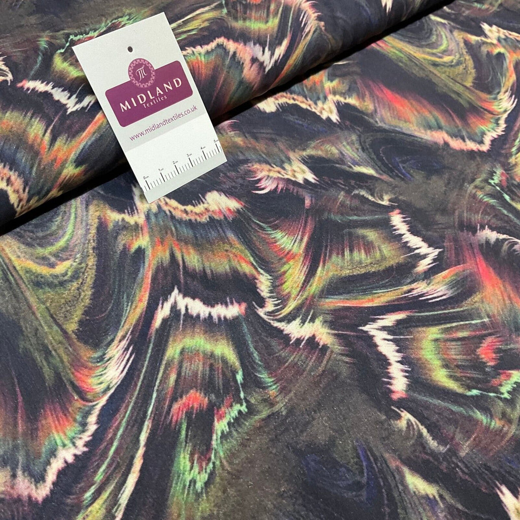 Gorgeous multi radiance abstract viscose Dress Fabric M1853