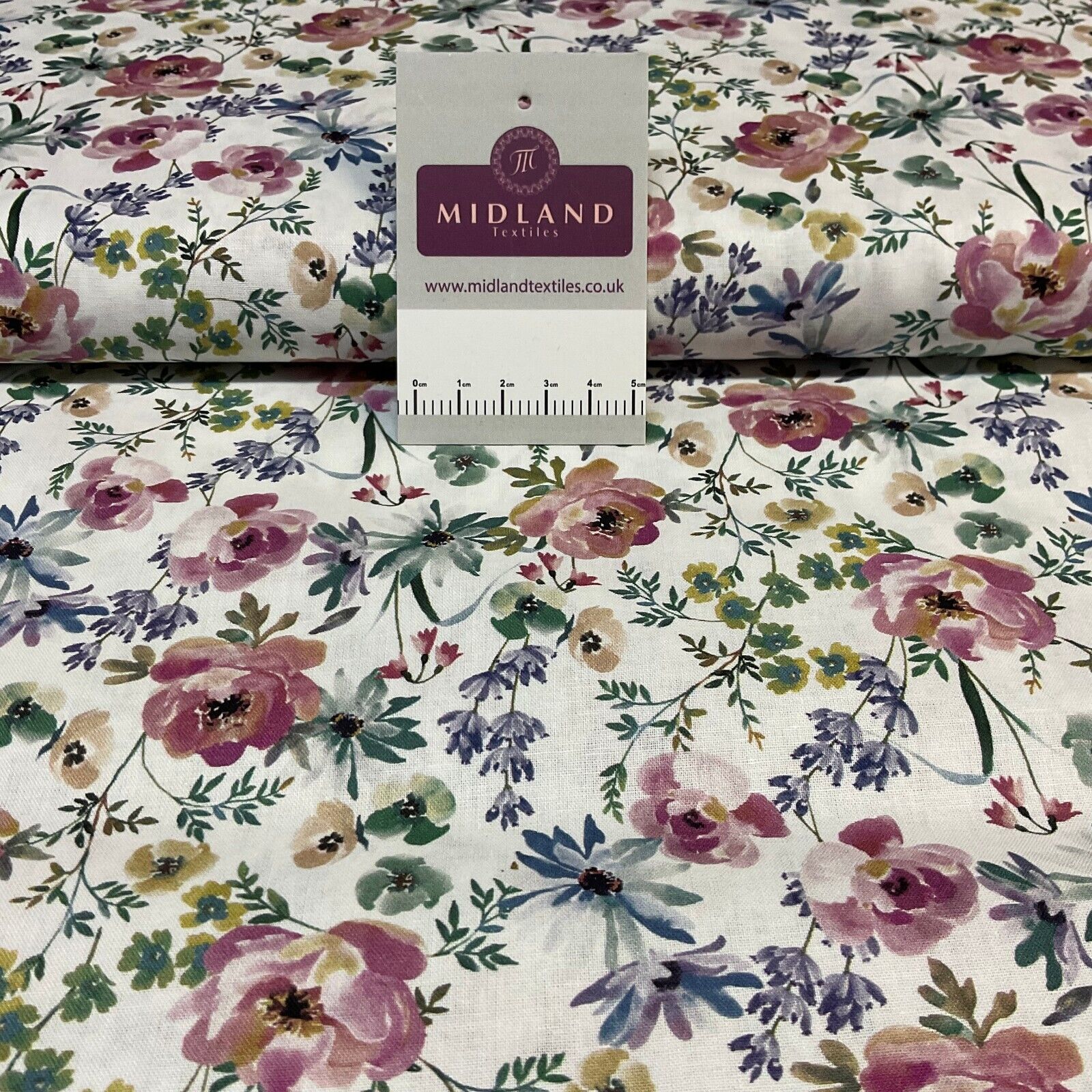 Floral flower poplin Dress Fabric M1857