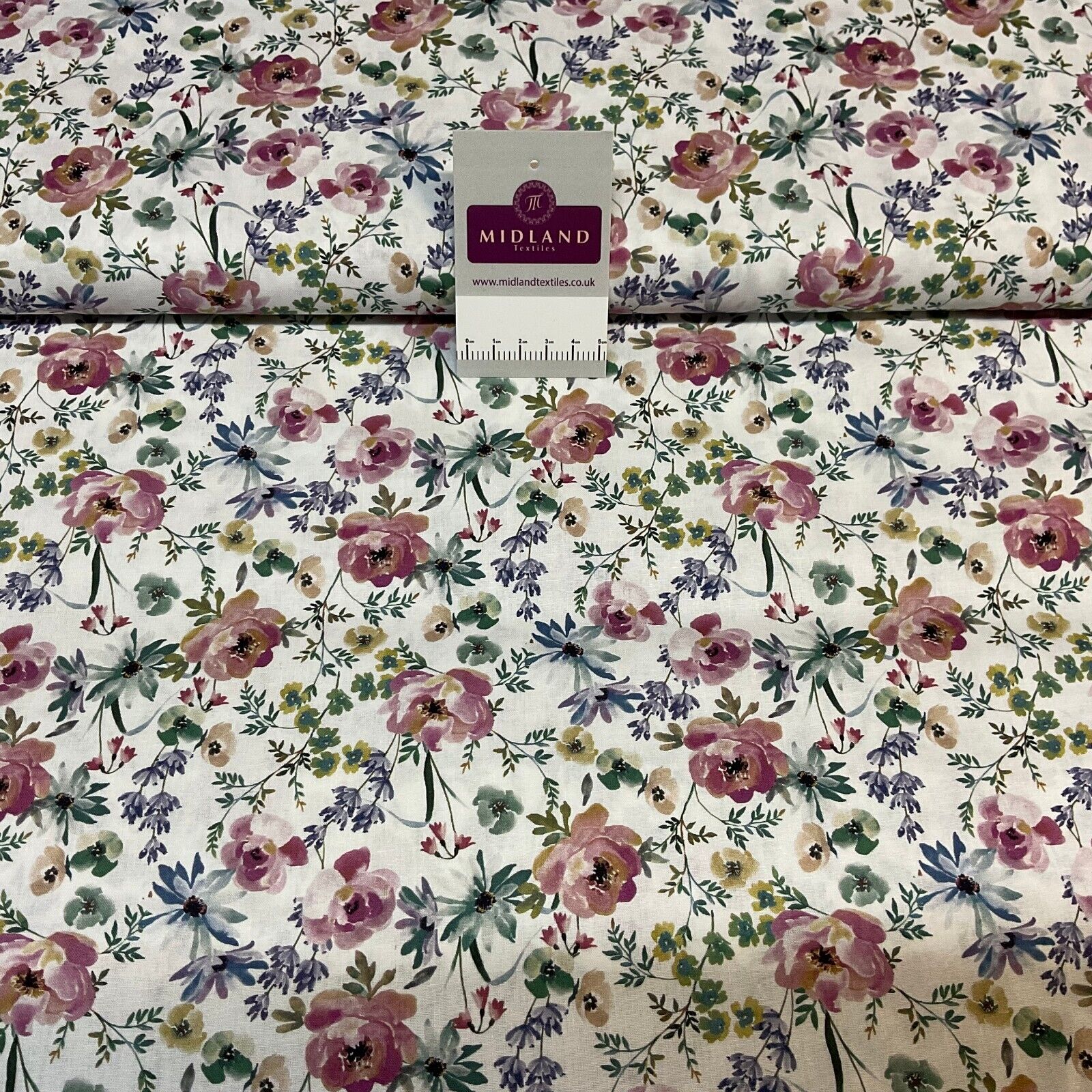 Floral flower poplin Dress Fabric M1857