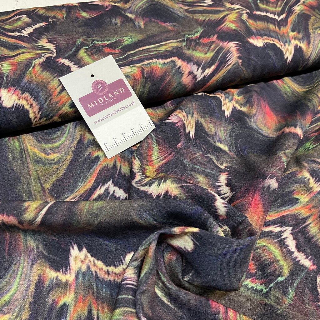 Gorgeous multi radiance abstract viscose Dress Fabric M1853