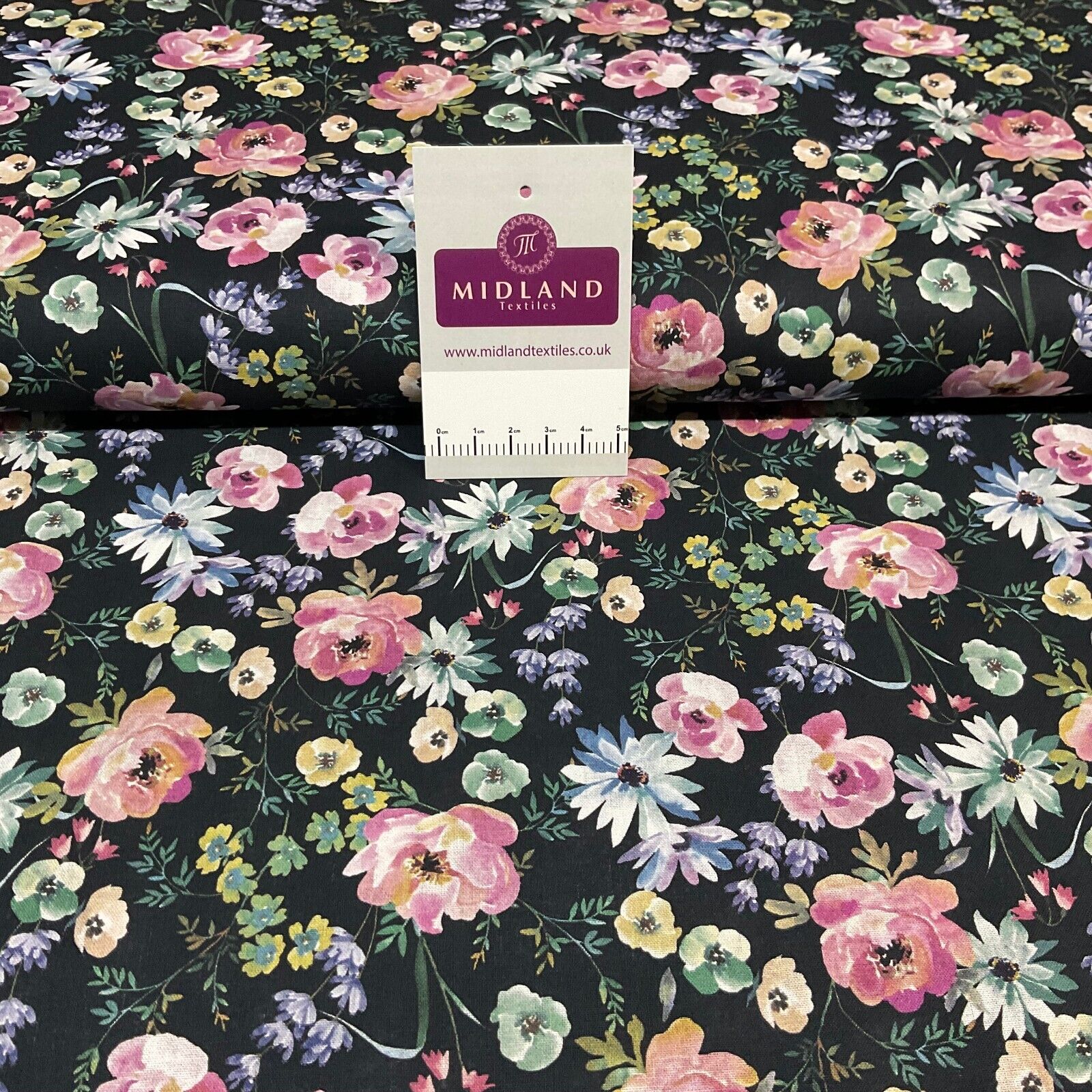 Floral flower poplin Dress Fabric M1857